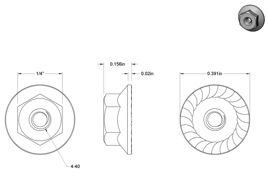 Serrated Flange Locknut 2