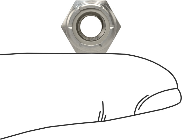Stainless Steel Nylon-Insert Locknut 4